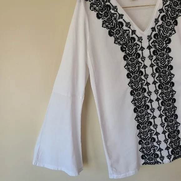 Michael Kors V-Neck Long Sleeve Tunic‎ - Picture 4 of 7